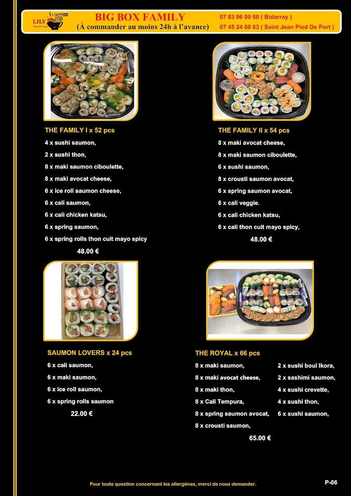 Lily woks & sushis- Saint Jean Pied De Port - Menu Image 2